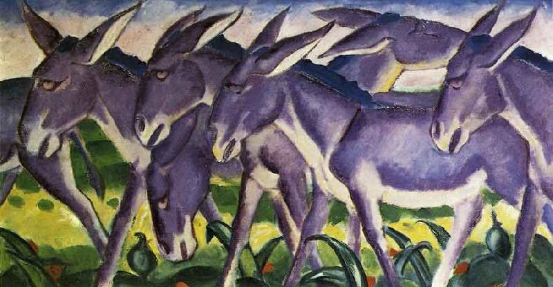 Franz Marc Donkey Frieze Germany oil painting art